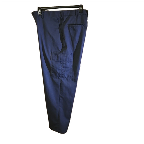 2 pairs Aramark Charcoal Grey Cargo Wearguard Pants Technicians Men size 36Wx29L - Picture 6 of 12